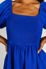 Ashbourne Tiered Dress | Cobalt