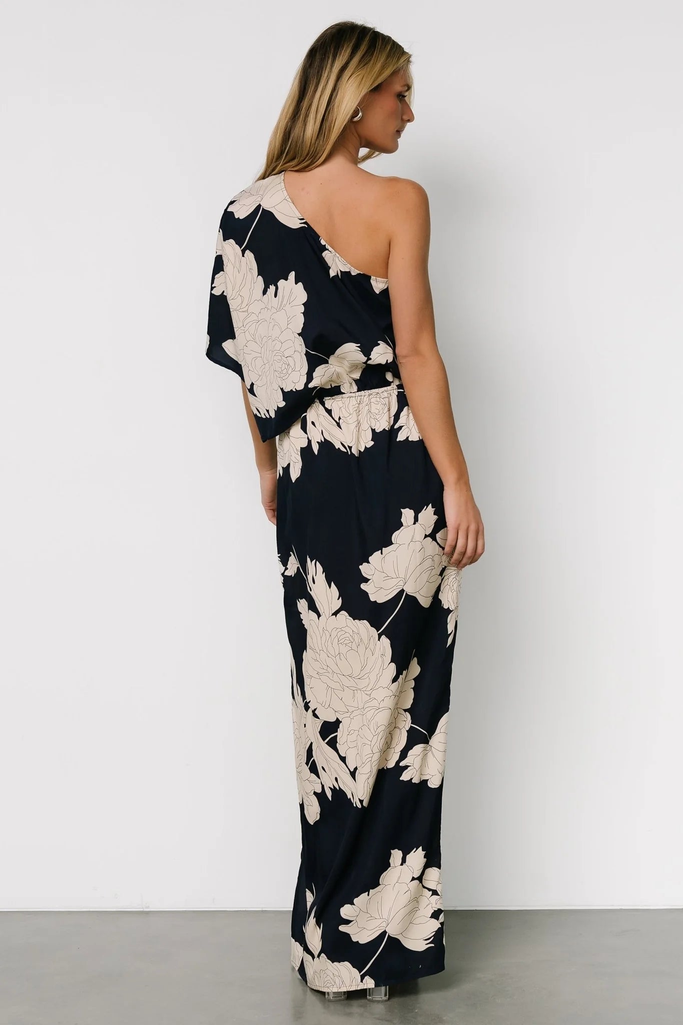 Halston Maxi Dress | Navy + Cream