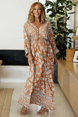 Laken Maxi Dress | Camel Multi