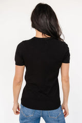 Hannah Knit Top | Black