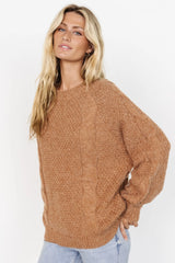 Lukas Cable Knit Sweater | Camel