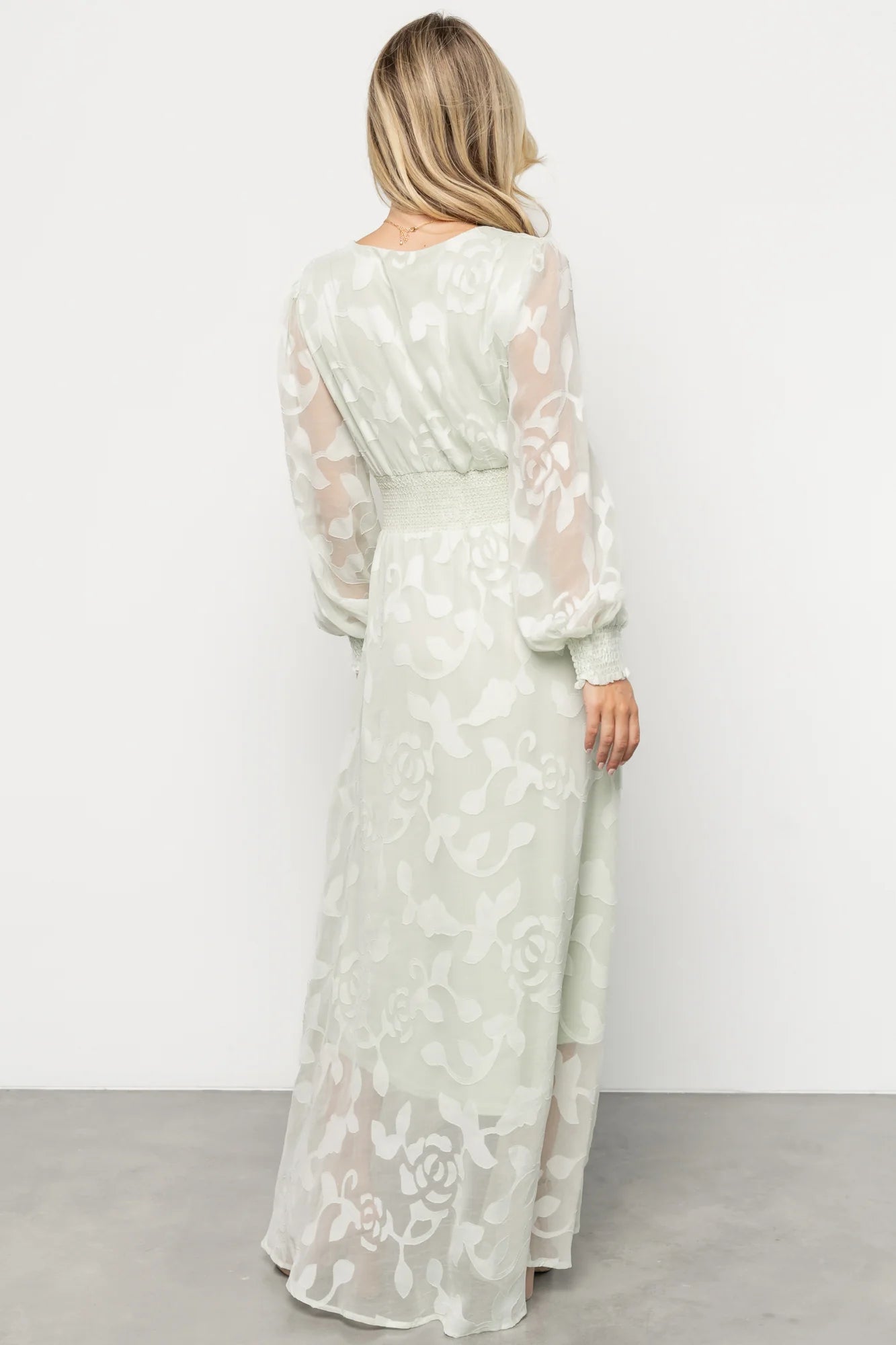 Daniella High Low Maxi Dress | Light Sage