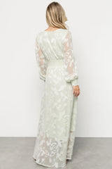 Daniella High Low Maxi Dress | Light Sage