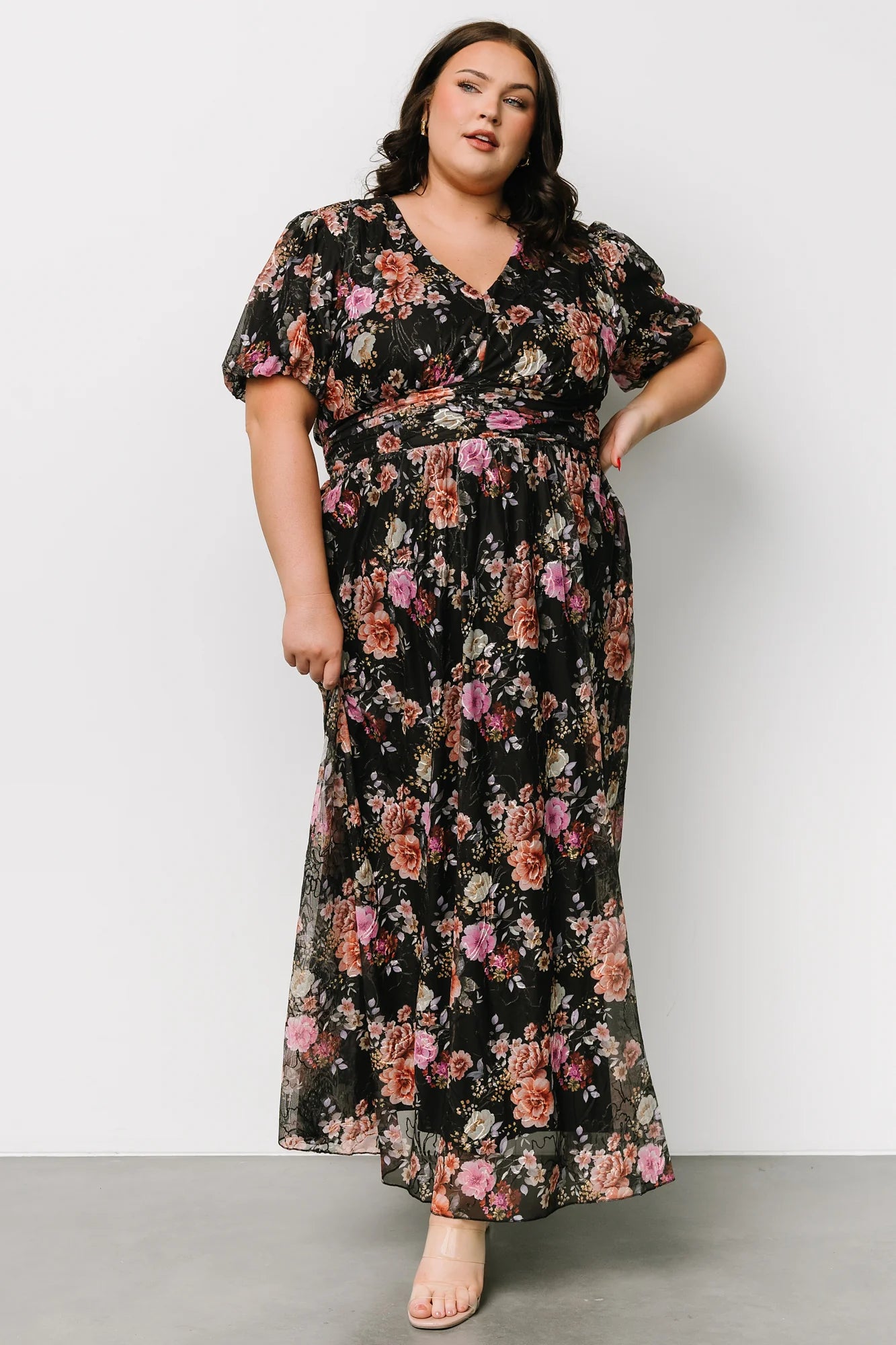Ardley Maxi Dress | Black Multi Floral