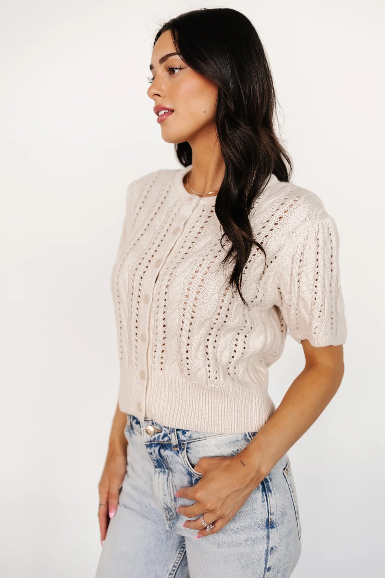 Darby Sweater Top | Cream