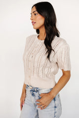 Darby Sweater Top | Cream