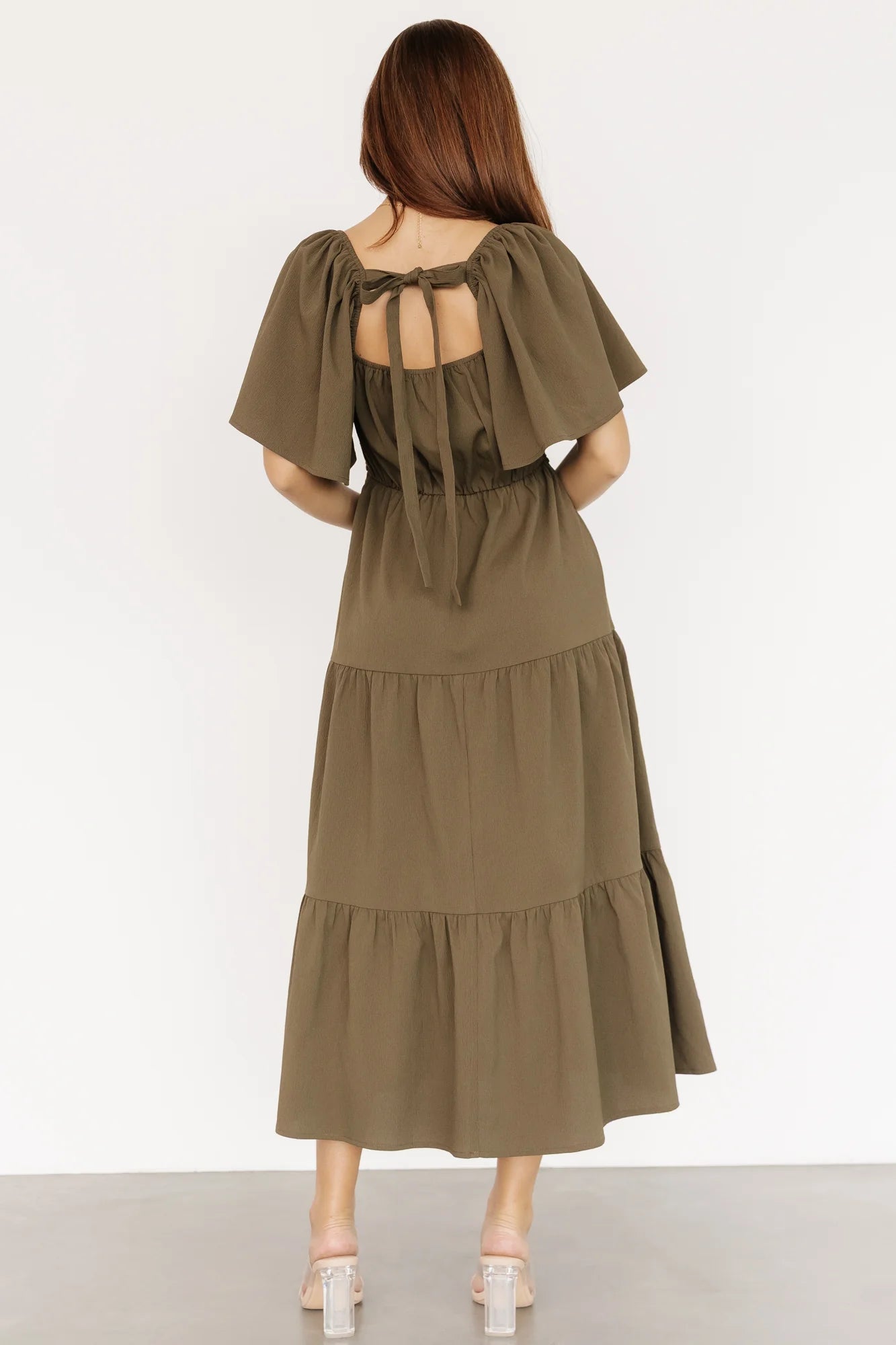 Fauna Lace Top Dress | Olive