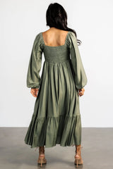 Brittany Long Sleeve Dress | Olive