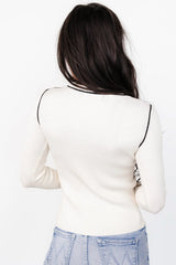 Quinlan Ribbed Top | Ivory