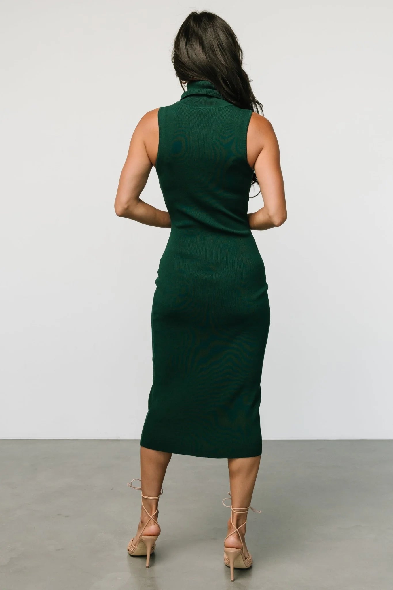Melbourne Turtleneck Midi Dress | Emerald