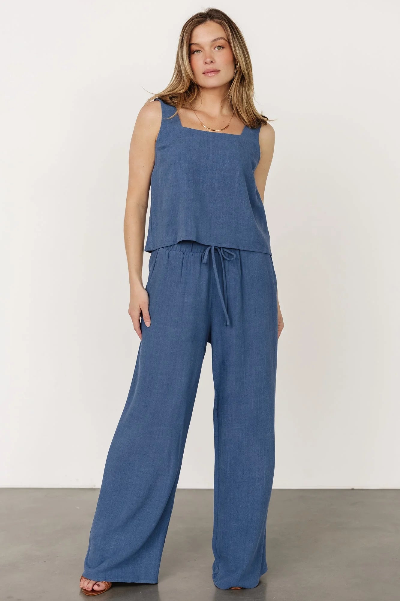 Sparrow Tank + Pants Set | Deep Blue