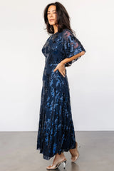 Lucy Sequin Dress | Navy
