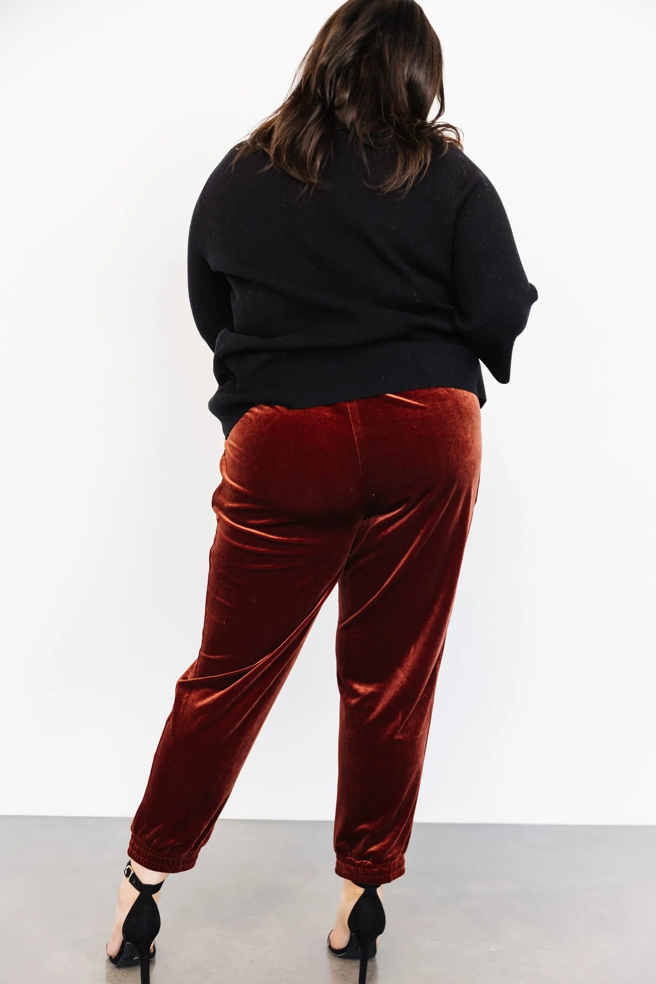 Archie Velvet Jogger Pants | Cinnamon
