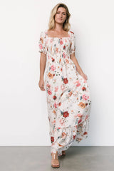 Capri Smocked Maxi Dress | Multi Floral