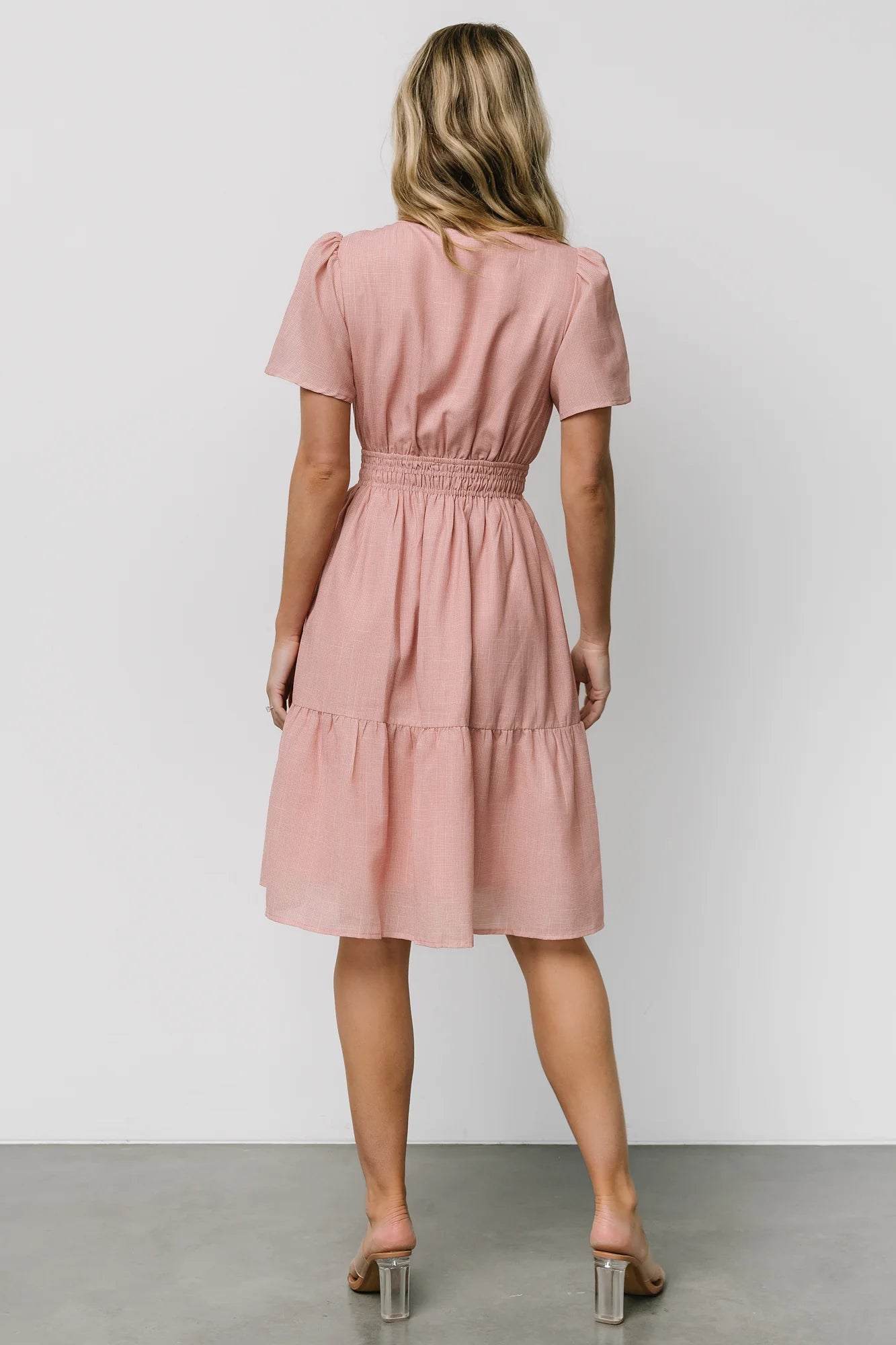 Dita Short Dress | Blush