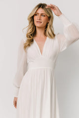 Fabric Swatch - Olivia Chiffon | White