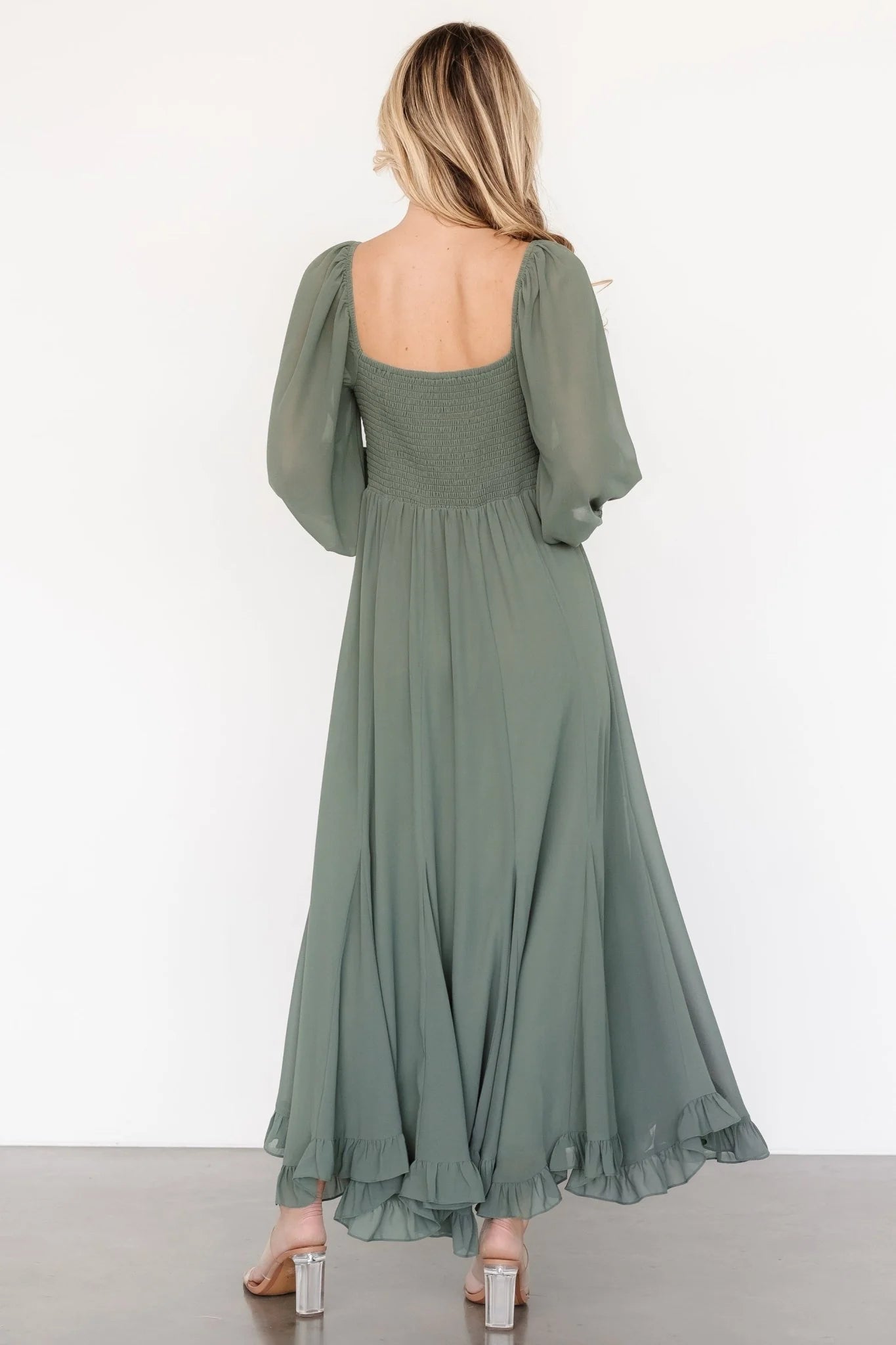 Estefania Maxi Dress | Dark Sage