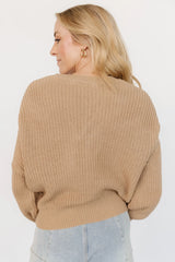 Gracie Knit Cardigan | Light Camel