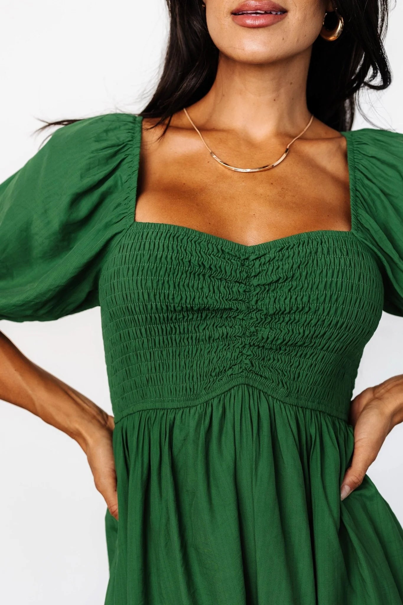 Stefania Midi Dress | Green