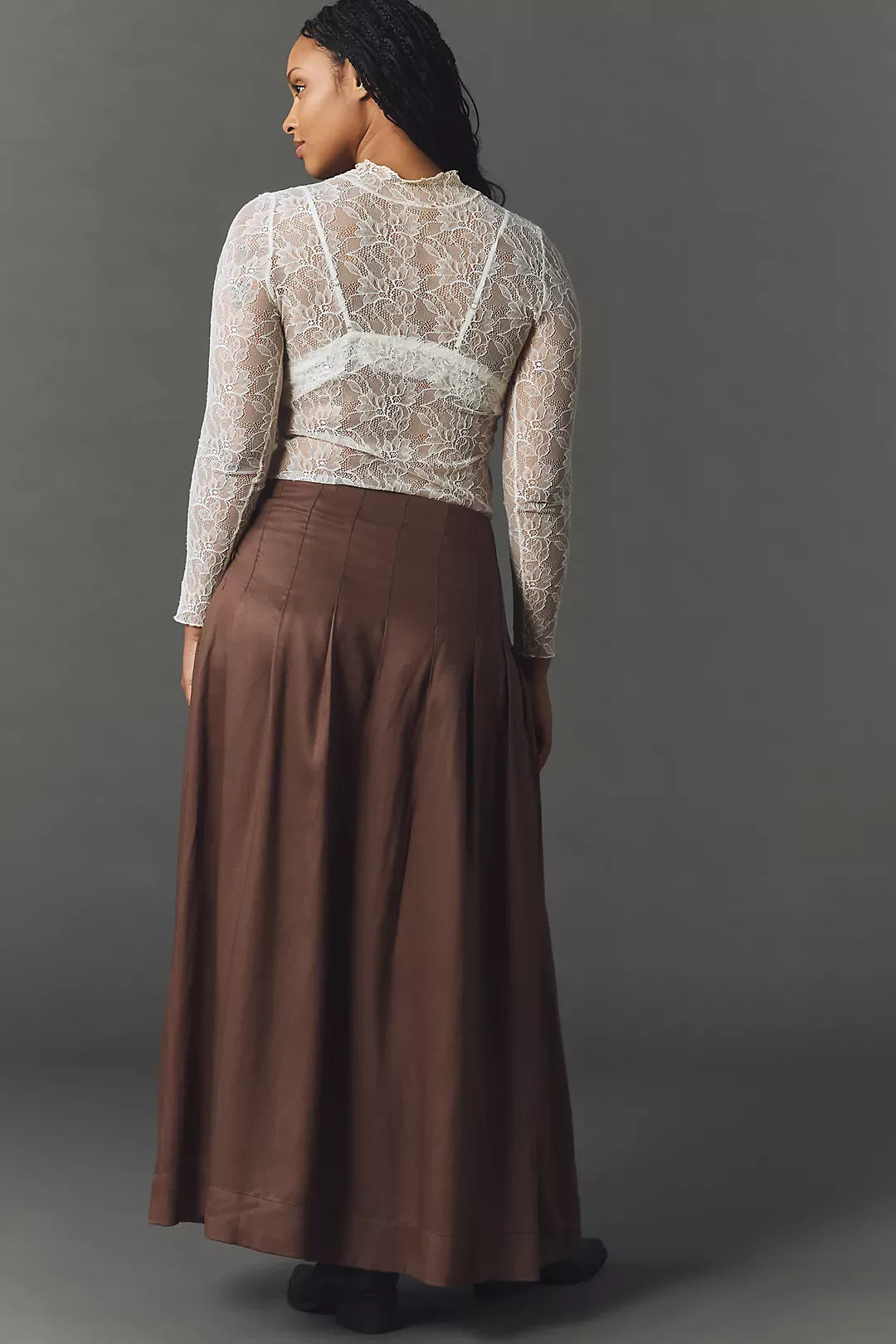 The Thea Long-Sleeve Twofer Maxi Dress