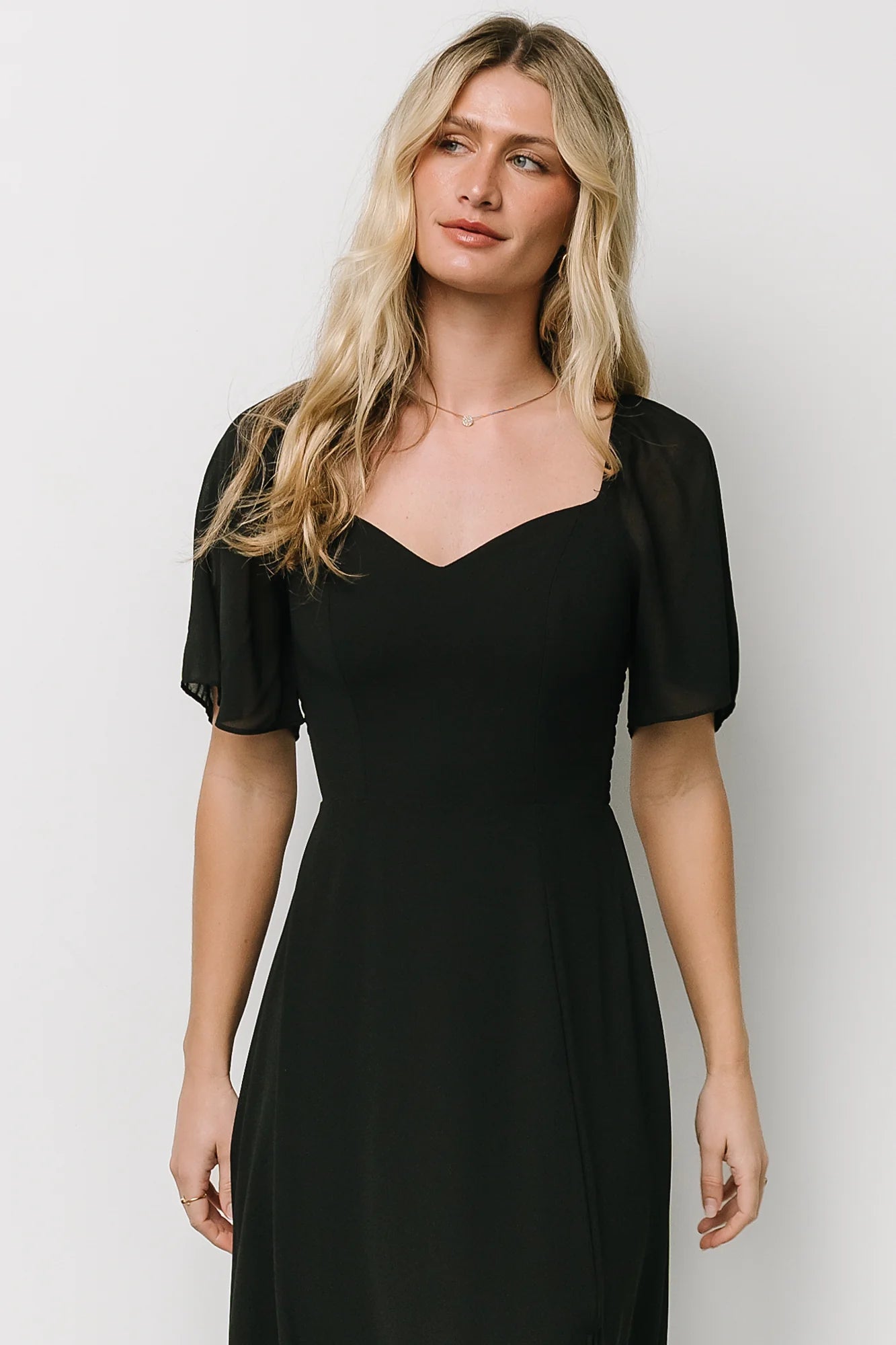 Fabric Swatch - Sierra Chiffon | Black