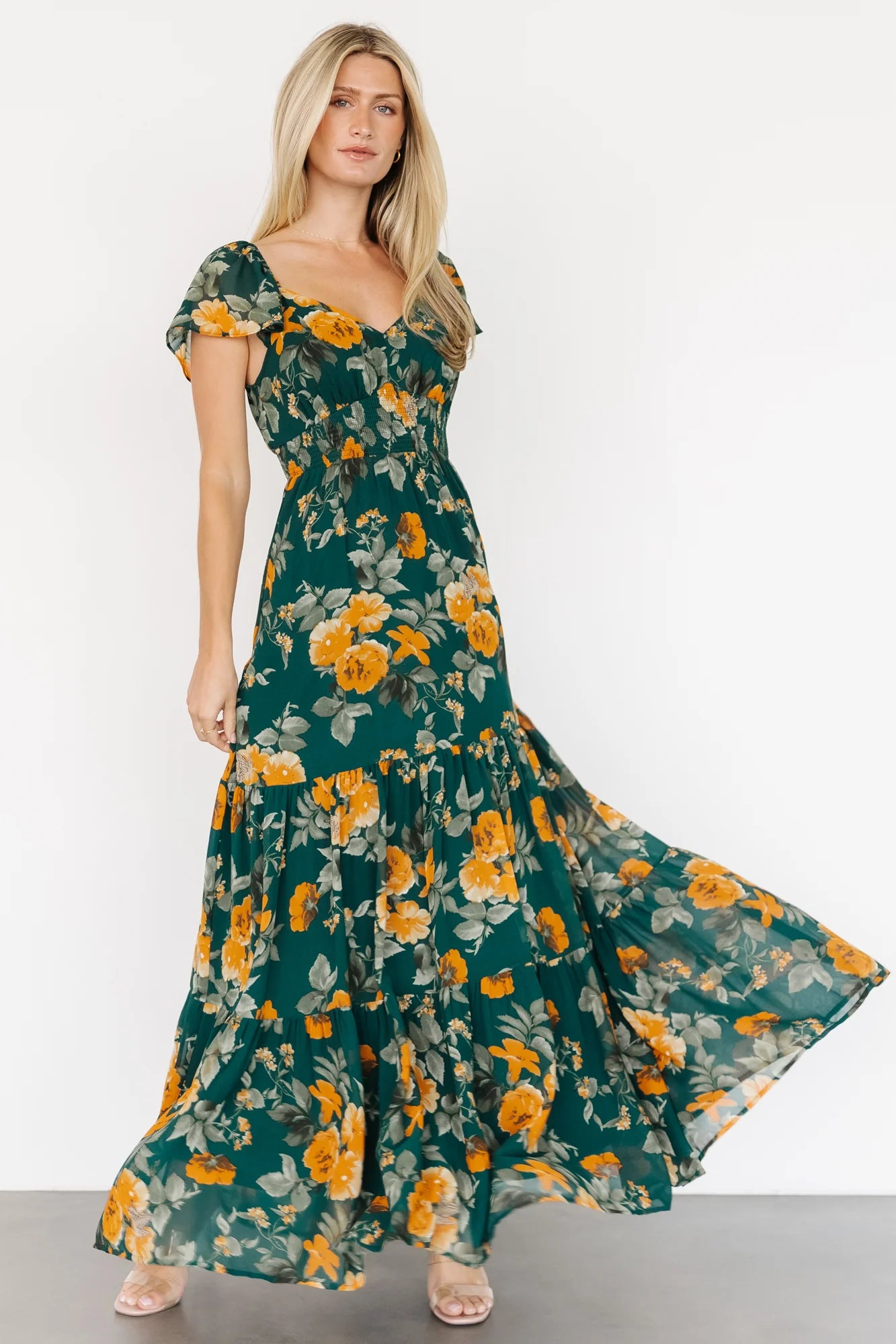 Genevive Maxi Dress | Deep Topaz Floral