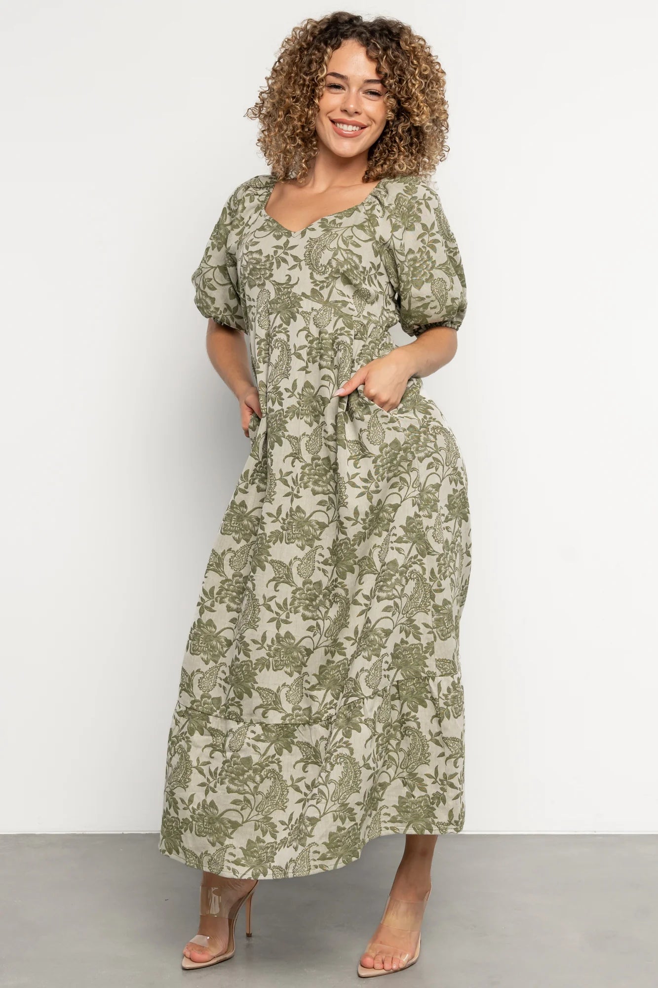 Giuliana Dress | Green Print