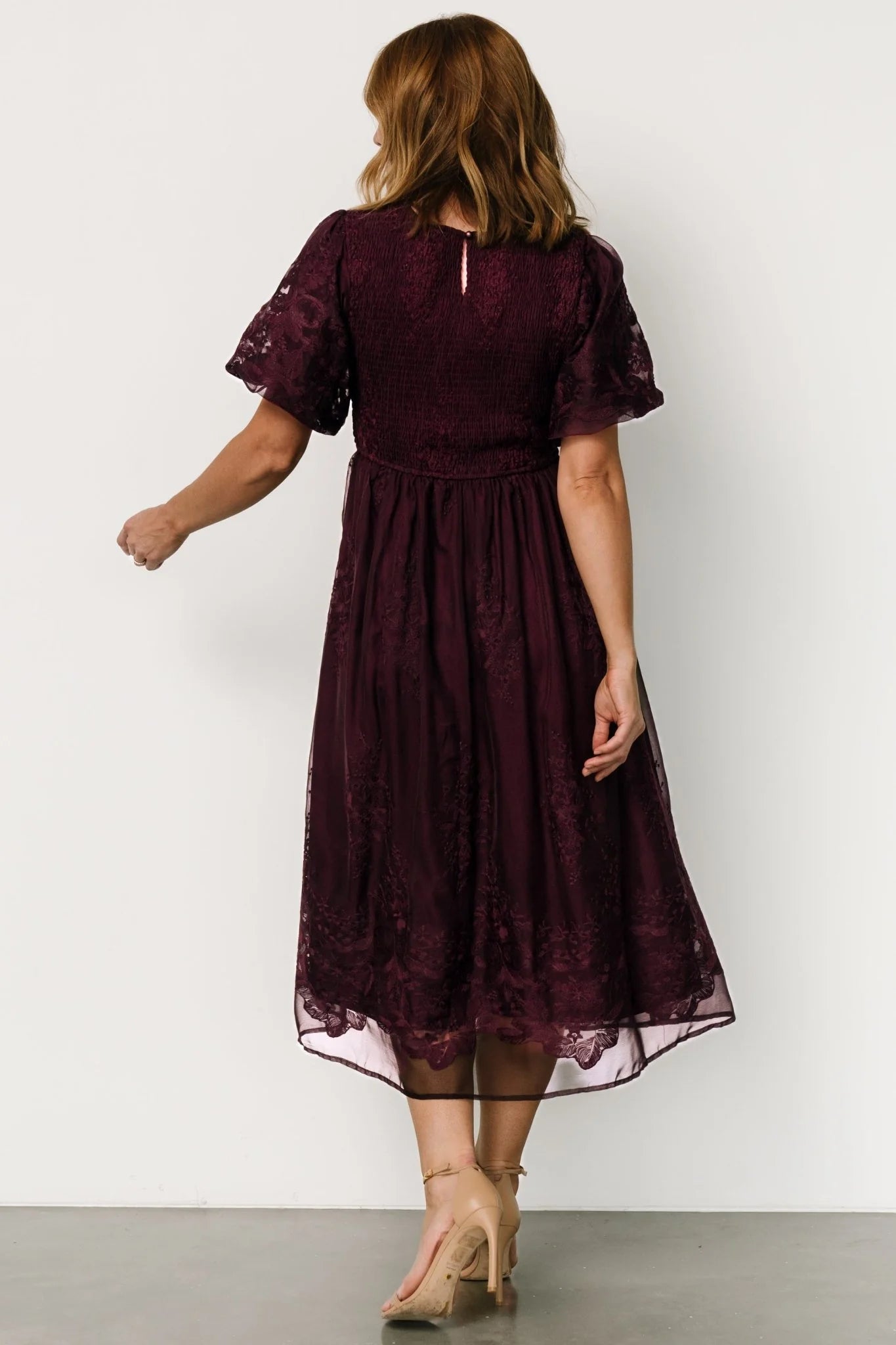 Corrine Embroidered Midi Dress | Mulberry