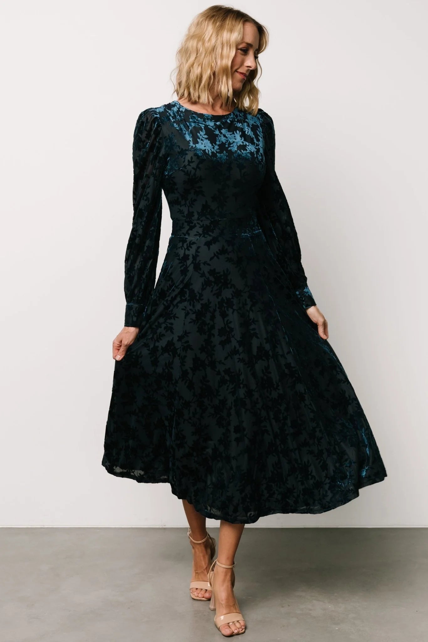 Savi Tie Back Dress | Deep Teal