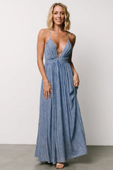 Korley Maxi Dress | Blue Stripe