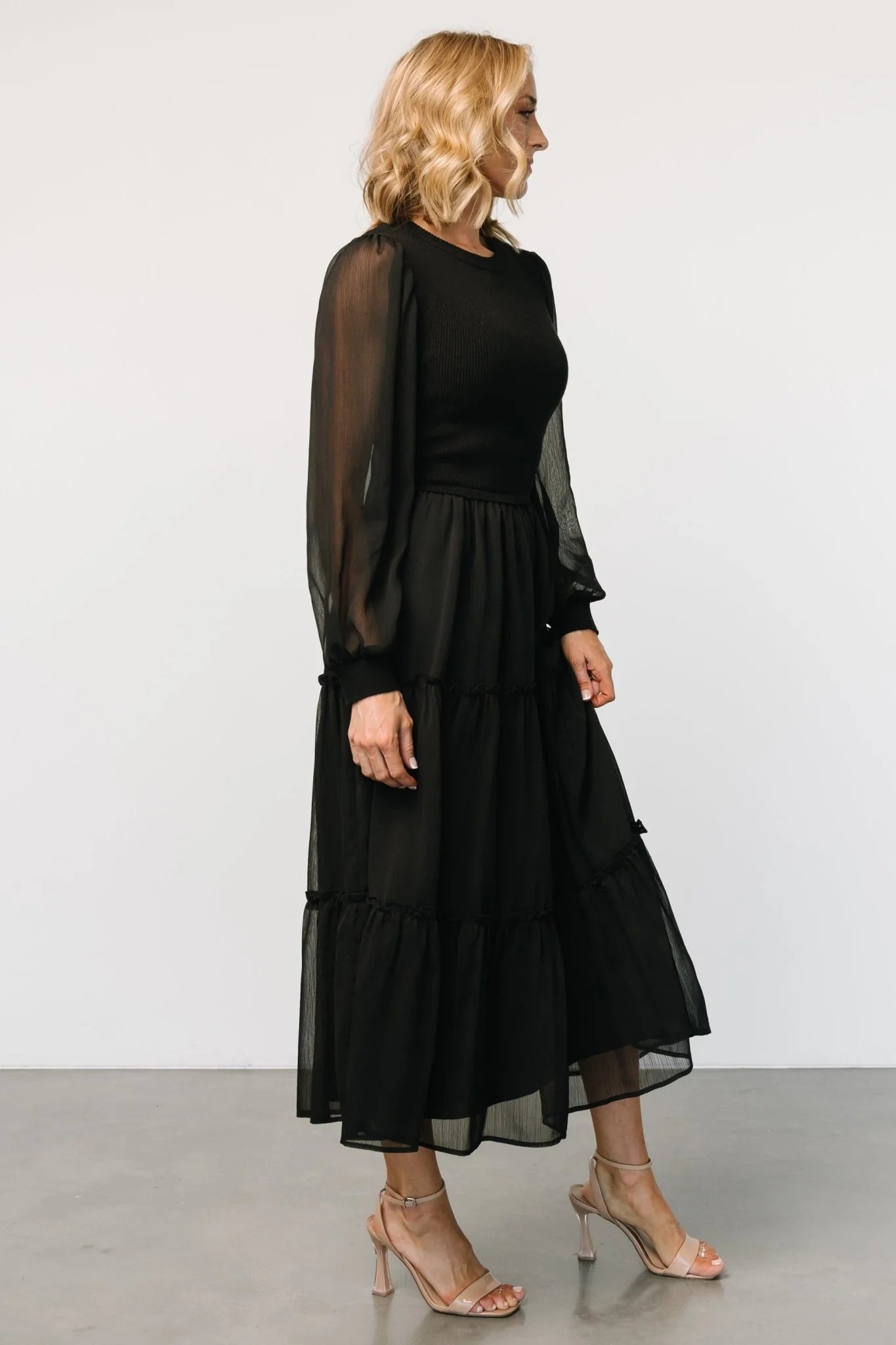 Remi Ribbed Maxi Dress | Black