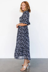 Tulsa Smocked Dress | Black + White