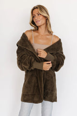 Melrose Teddy Jacket | Olive