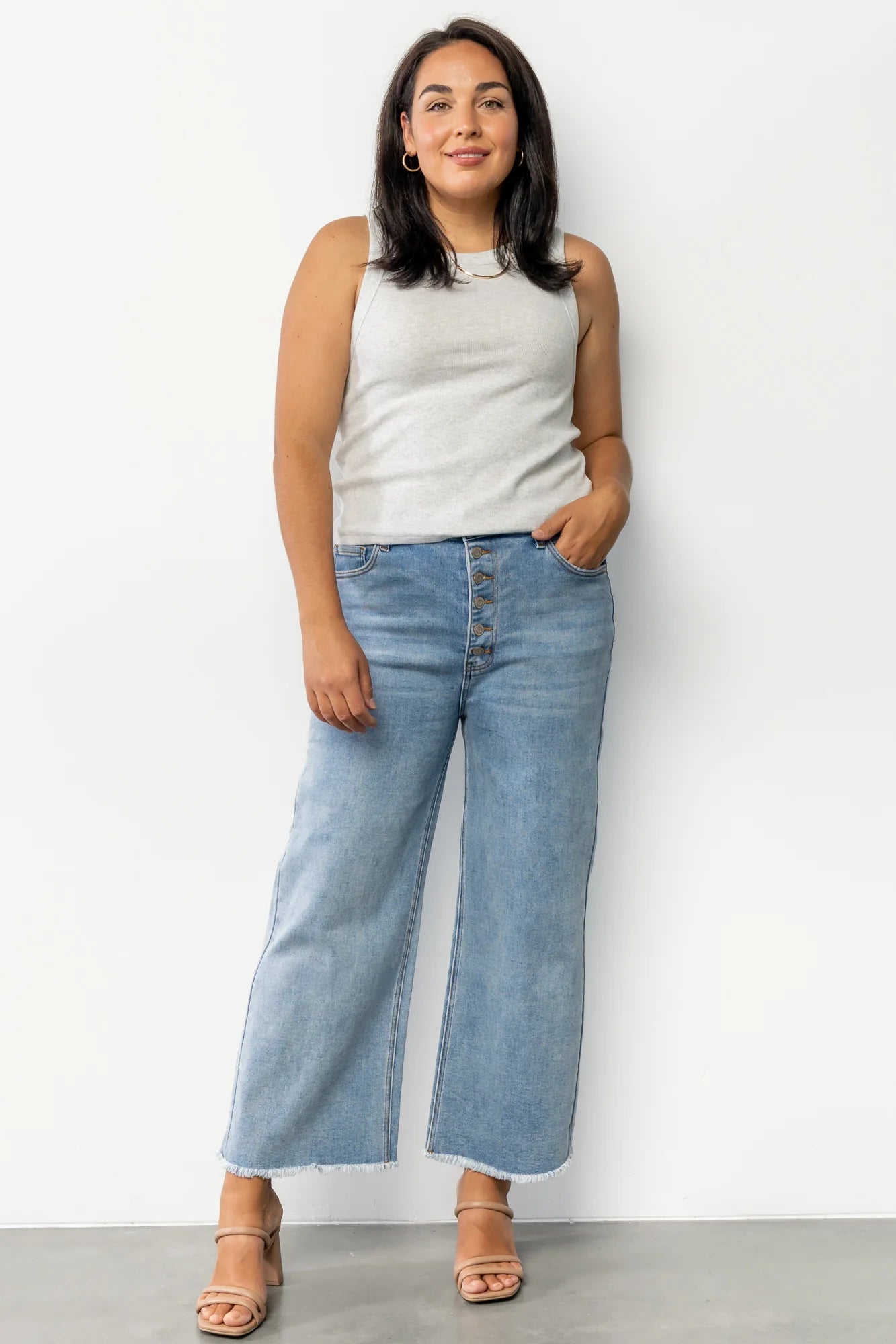 Brody High Rise Wide Leg Jeans | Light Wash