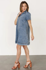 Saylor Short Dress | Denim