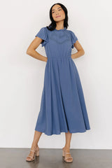 Prestyn Midi Dress | Blue