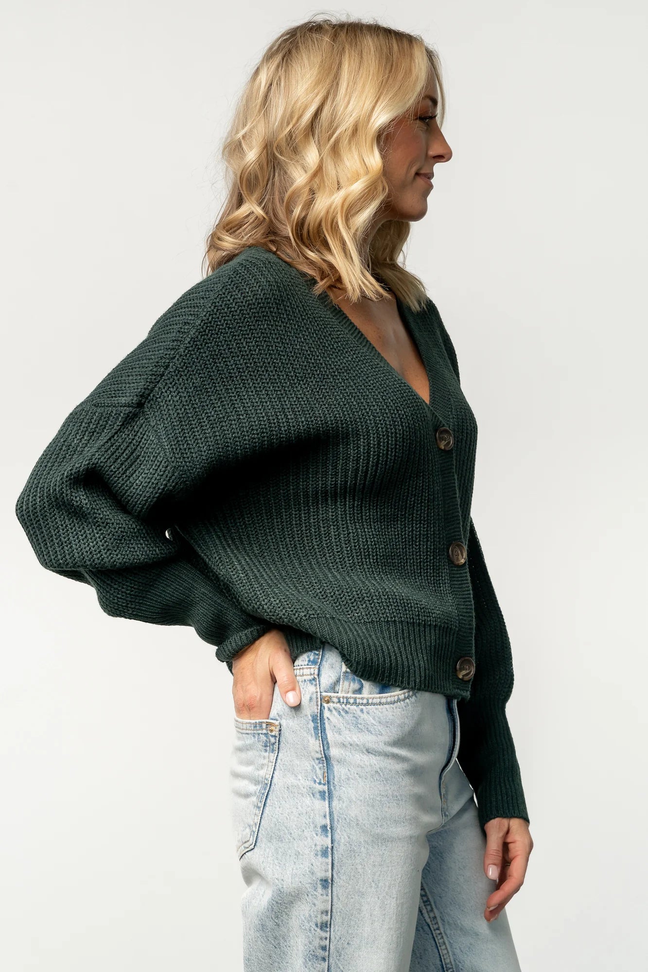 Gracie Knit Cardigan | Dark Green