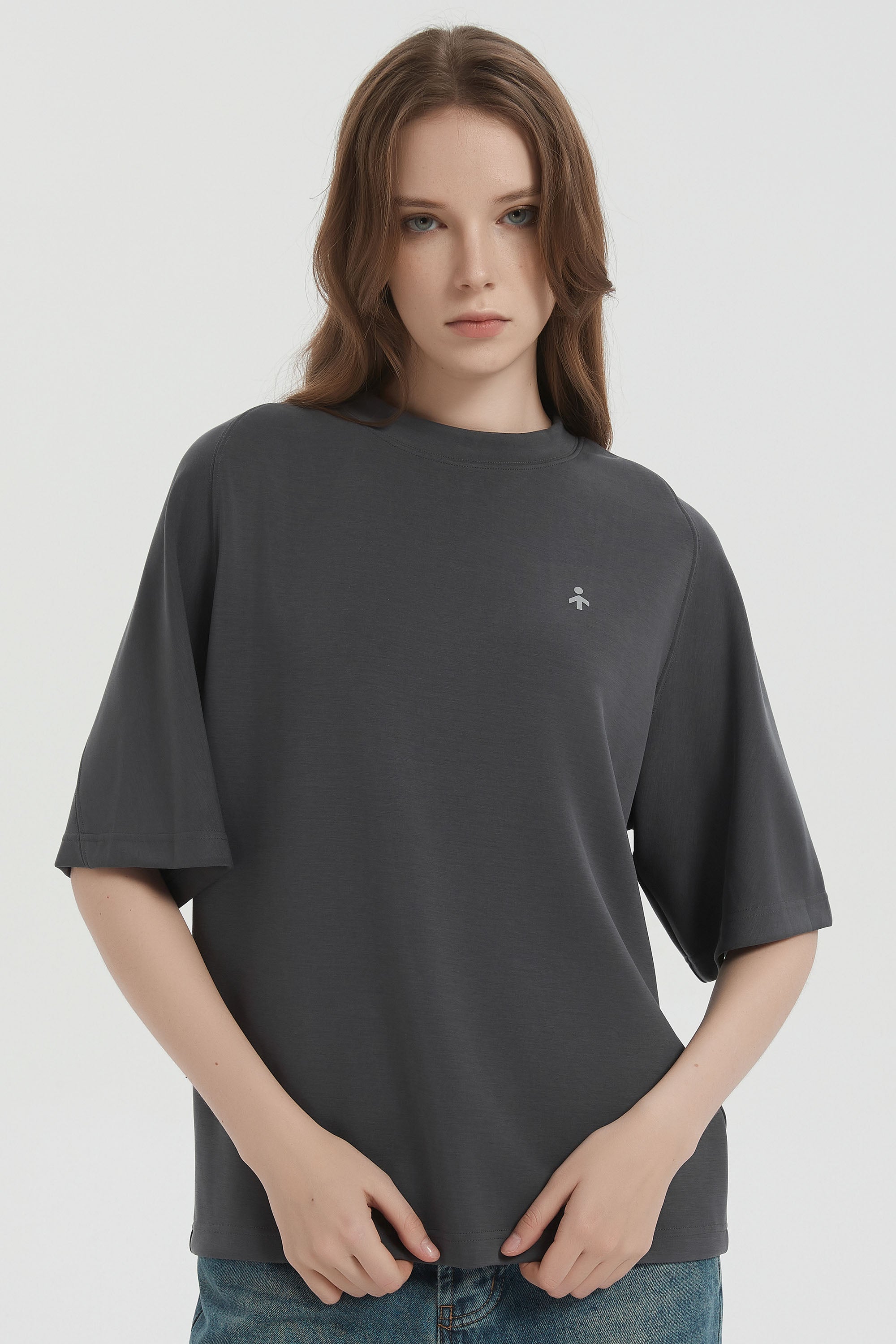 Casual Crew Neck T-Shirt Tops Basic Workout