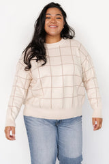 Alden Knit Sweater | Oatmeal + Taupe