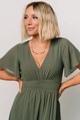 Ramona Maxi Dress | Dark Sage