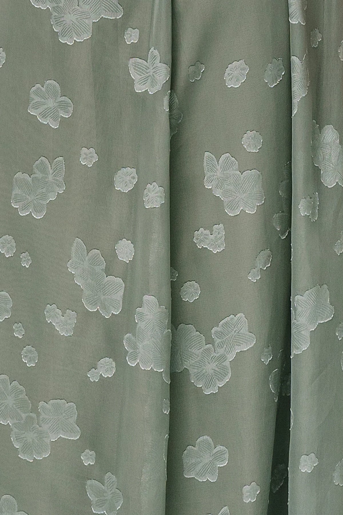 Fabric Swatch - Faye Chiffon | Eucalyptus