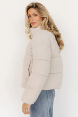 Holden Corduroy Puffer Jacket | Light Greige