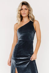 Fabric Swatch - Tatiana Velvet | Slate Blue