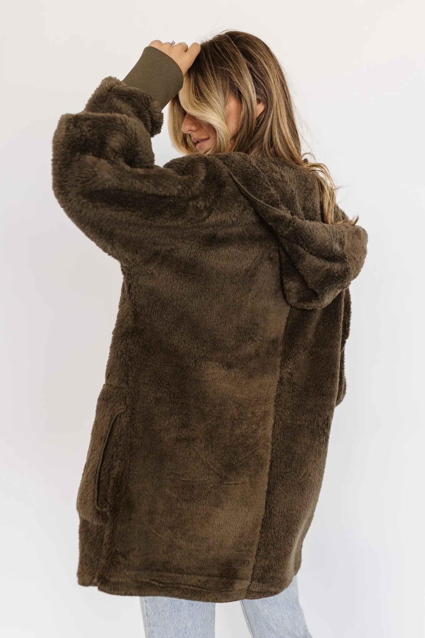 Melrose Teddy Jacket | Olive