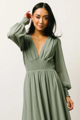 Fabric Swatch - Olivia Chiffon | Eucalyptus