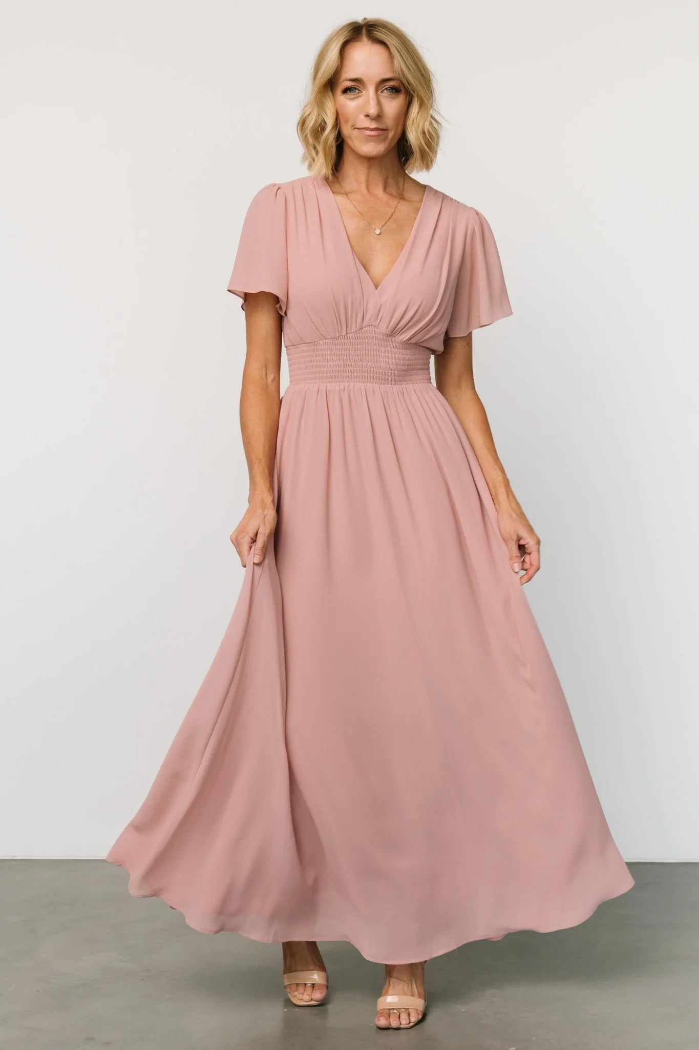 Birdie Maxi Dress | Blush