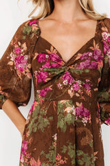 Estefania Maxi Dress | Brown Floral