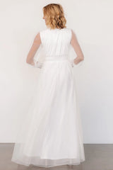 Layla Tulle Maxi Dress | White