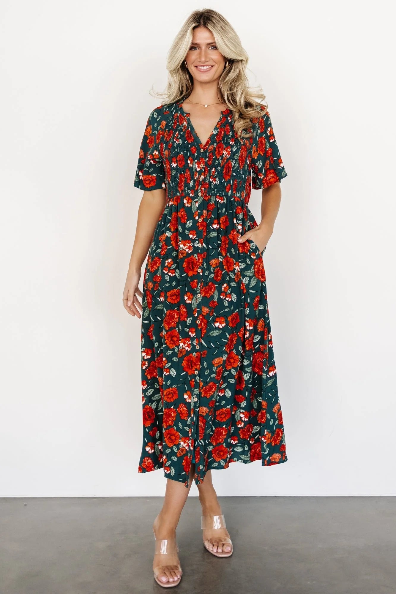 Botega Midi Dress | Jade Multi Floral