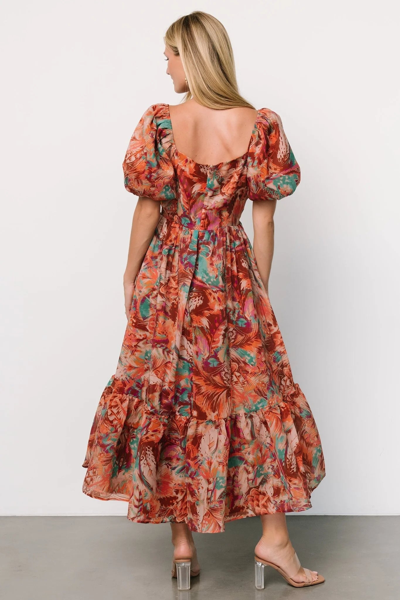 Ferentino Puff Sleeve Dress | Multi